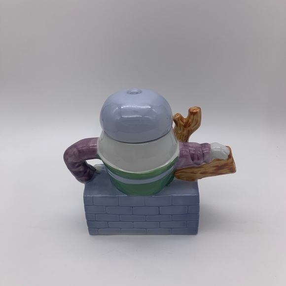 Decorative 16 Oz Humpty Dumpty VTG. Ceramic Teapot With Hat Lid & Handle FEITX - Picture 5 of 15